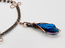 Load image into Gallery viewer, Quartz Antiqued Copper Necklace
