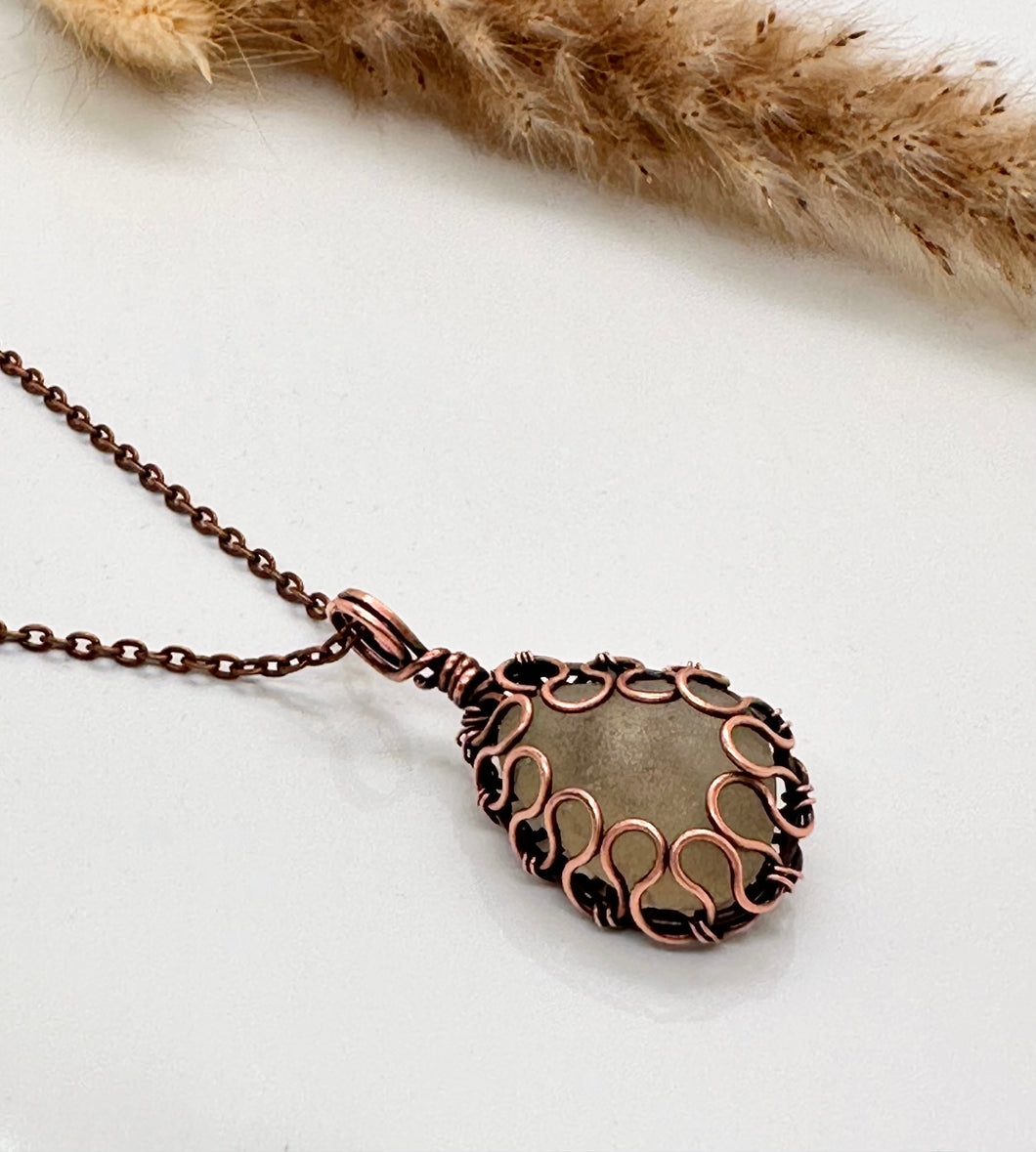 Sea Glass Copper Necklace