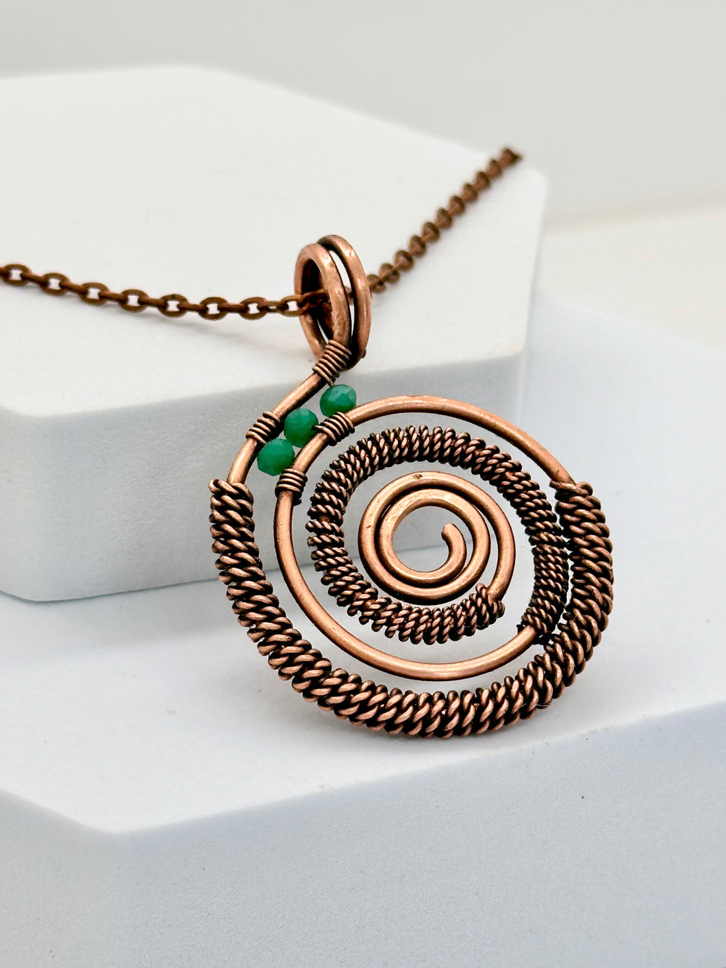 Spiral Copper Necklace
