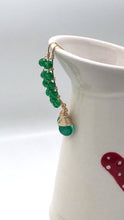 Load and play video in Gallery viewer, Fishtail Green Glass Earring
