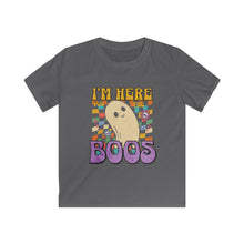 Load image into Gallery viewer, I&#39;m here for the boos Kids Halloween T Shirt
