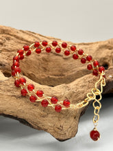 Load image into Gallery viewer, Wire Wrapped Carnelian Bracelet

