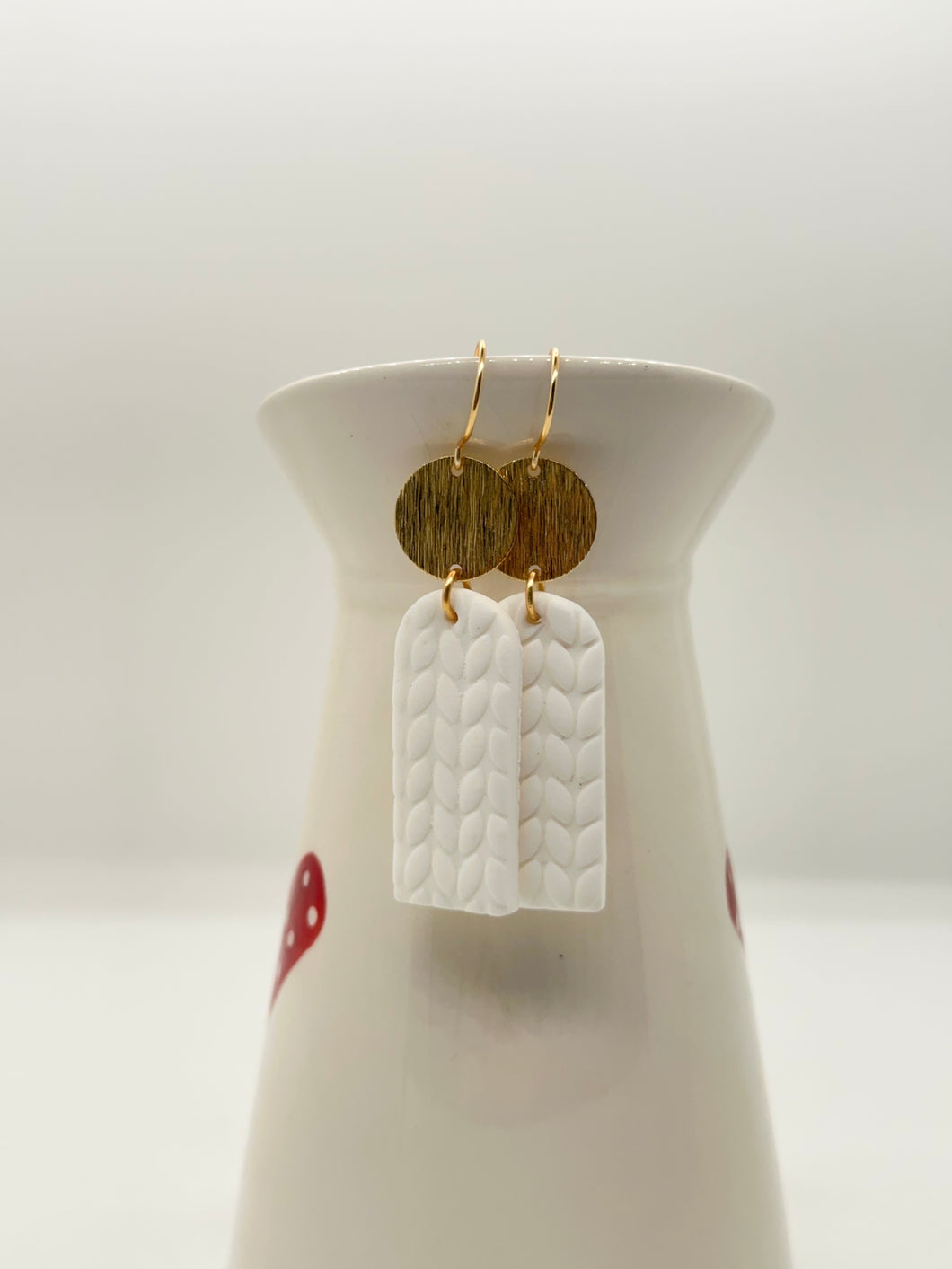 Brass knitted Earrings
