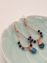 Load image into Gallery viewer, Copper Sodalite Gemstone Earring
