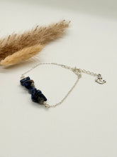 Load image into Gallery viewer, Sodalite Cluster Dainty Bracelet
