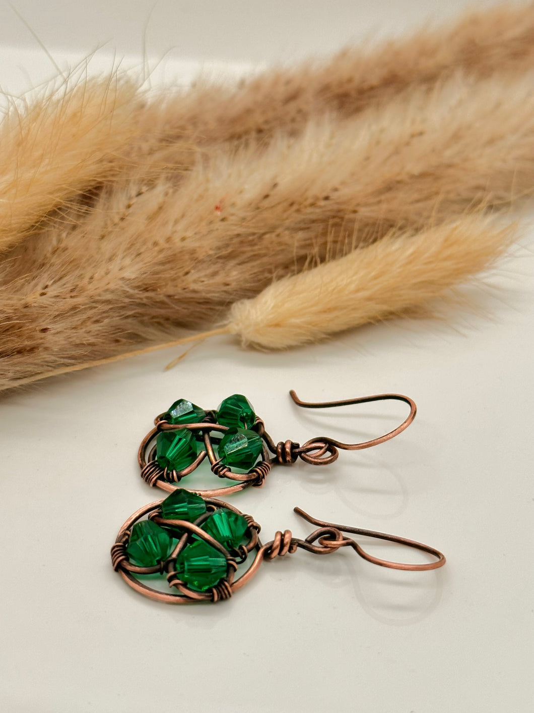 Clover Style Copper Earring