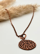 Load image into Gallery viewer, Ammonite Shaped Copper Necklace
