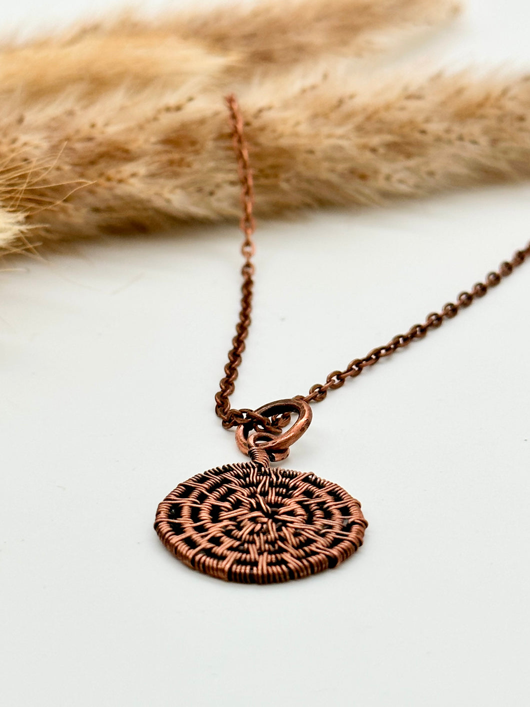 Ammonite Shaped Copper Necklace