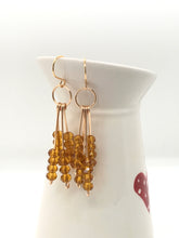 Load image into Gallery viewer, Caramel Colour Glass Beads Earring
