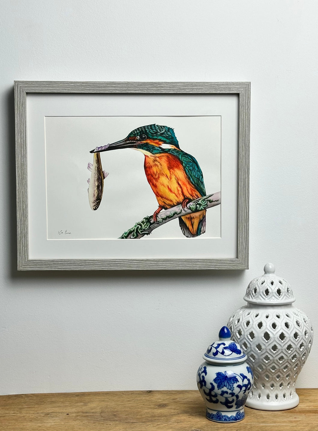 Kingfisher Watercolour Painting