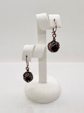 Load image into Gallery viewer, Small Everyday Amethyst Copper Earring
