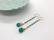 Load image into Gallery viewer, Beaded Long Drop Earring

