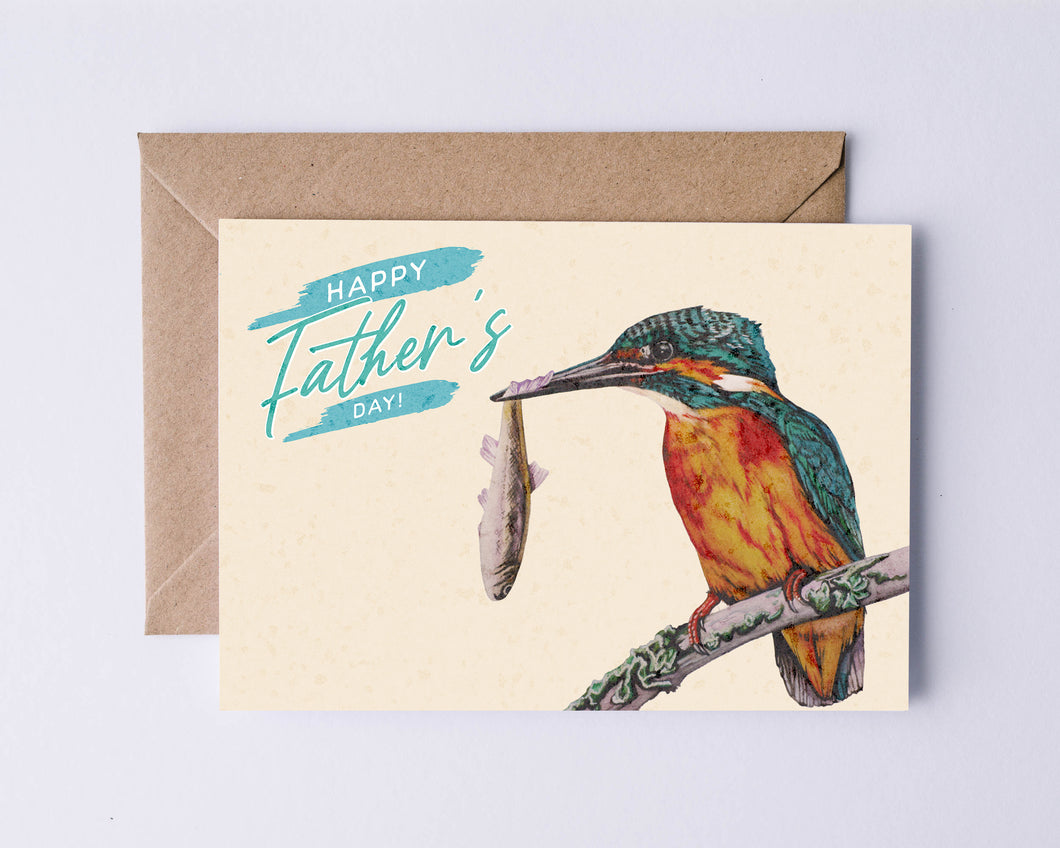 Happy Father's Day Kingfisher Card