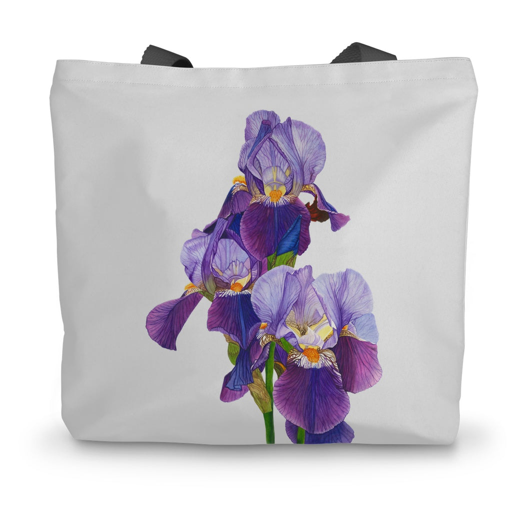 Dancing Iris Canvas Tote Bag