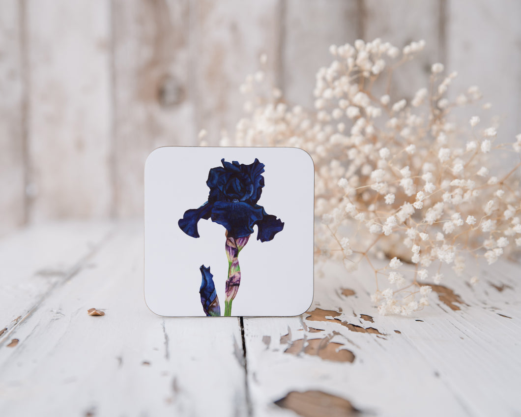 Blue Goddess Iris Coaster